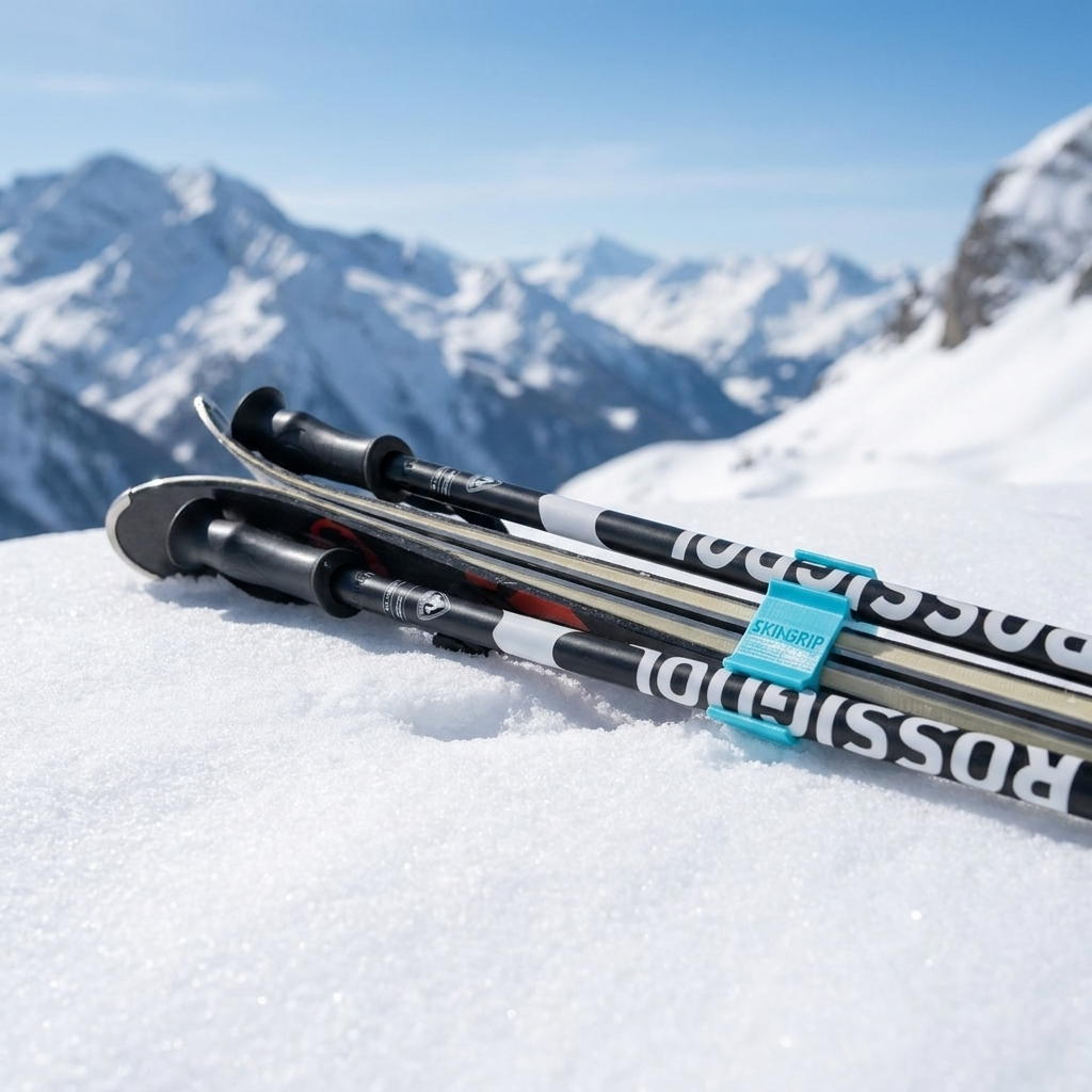 Uchwyt SKI-GRIP łączący narty i kije